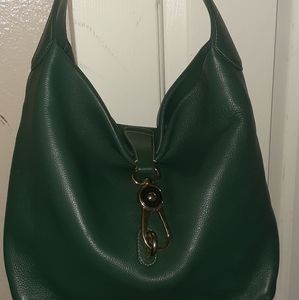 Dooney & Bourke Pebble Leather Logo Lock Hobo